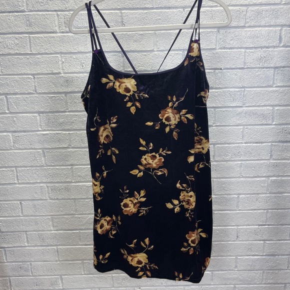 Expressions by California Dynasty Dresses & Skirts - VTG Expressions‎ California Dynasty Velvet Floral Slip Dress Womens Whimsigoth